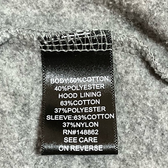 Torrid Gray Hoodie with Lace Sleeves - Picture 6 of 7